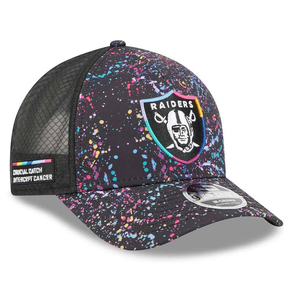 Youth 2025 NFL Crucial Catch 9FORTY Adjustable Hat - Las Vegas Raiders Hats