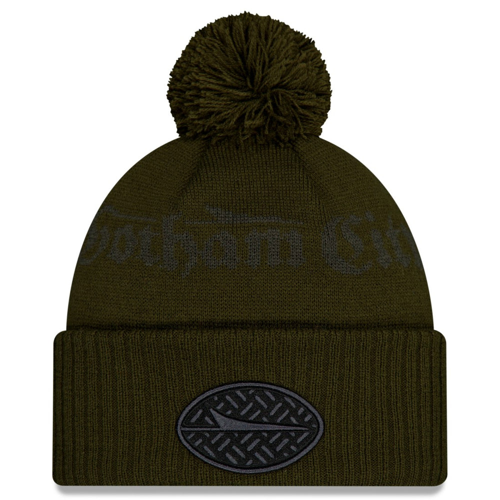 2025 Rivalries Collection Sideline Cuffed Knit Hat with Pom - New York Jets Hats