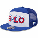 2025 Rivalries Collection Team Split Panel 9FIFTY Snapback Hat - Buffalo Bills Hats