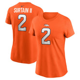 Patrick Surtain II Women's Player Name & Number T-Shirt - Denver Broncos T-shirts
