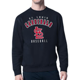 Navy St. Louis Cardinals Starter Team Logo Fleece Pullover Sweatshirt