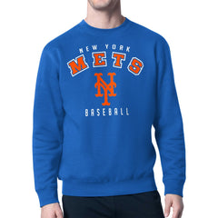 Royal New York Mets Starter Team Logo Fleece Pullover Sweatshirt