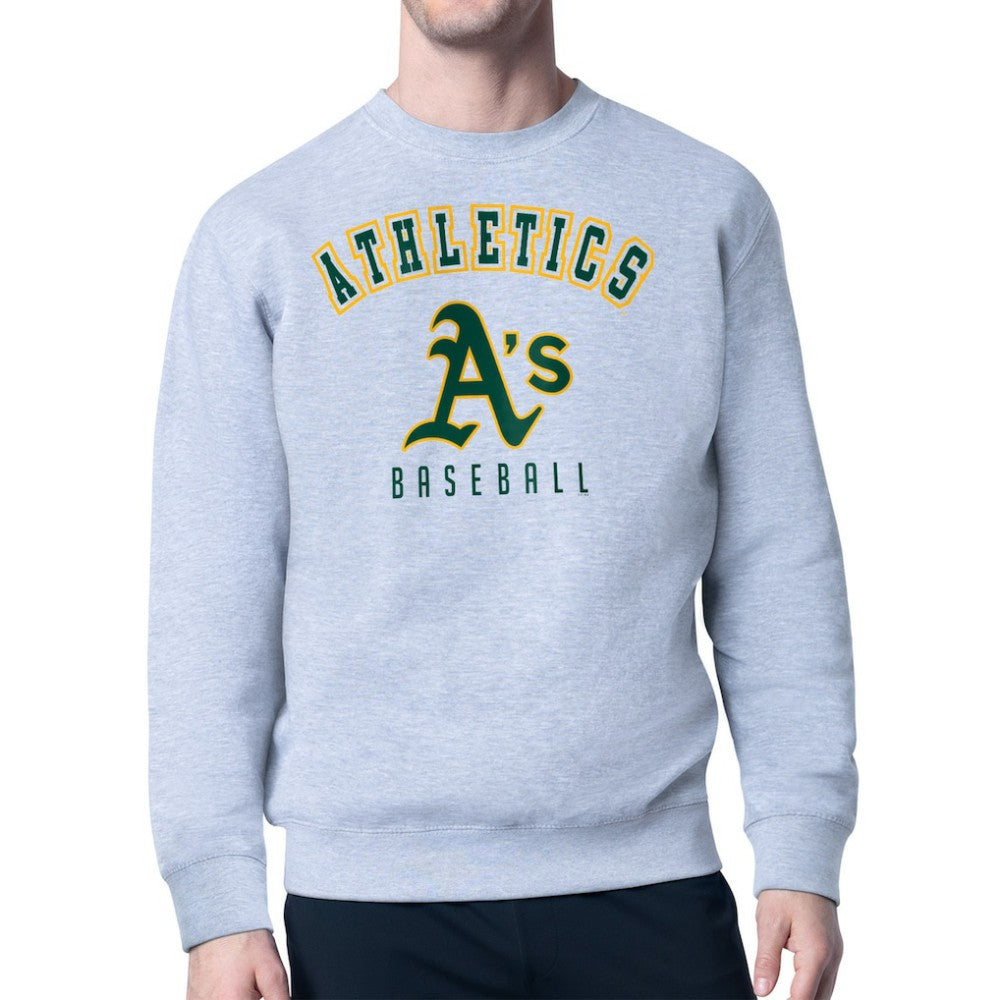 Gray Athletics Starter Team Logo Fleece Pullover Sweatshirt