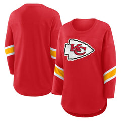 Women's Plus Size Redzone 3/4-Sleeve Scoop Neck T-Shirt - Kansas City Chiefs T-shirts