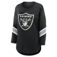 Women's Plus Size Redzone 3/4-Sleeve Scoop Neck T-Shirt - Las Vegas Raiders T-shirts