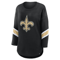 Women's Plus Size Redzone 3/4-Sleeve Scoop Neck T-Shirt - New Orleans Saints T-shirts