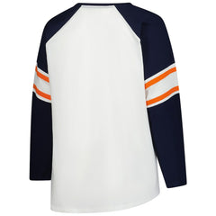 Women's Plus Size Redzone Lace Up Long Sleeve T-Shirt - Chicago Bears T-shirts