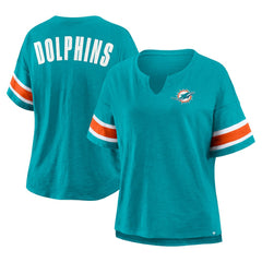 Women's Plus Size Redzone Notch Neck T-Shirt - Miami Dolphins T-shirts