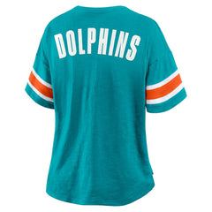 Women's Plus Size Redzone Notch Neck T-Shirt - Miami Dolphins T-shirts