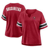 Women's Plus Size Redzone Notch Neck T-Shirt - Tampa Bay Buccaneers T-shirts