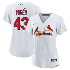 White Pedro Pagés St. Louis Cardinals Nike Women's Home Replica Jersey
