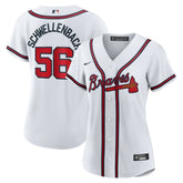 White Spencer Schwellenbach Atlanta Braves Nike Women's Home Replica Jersey