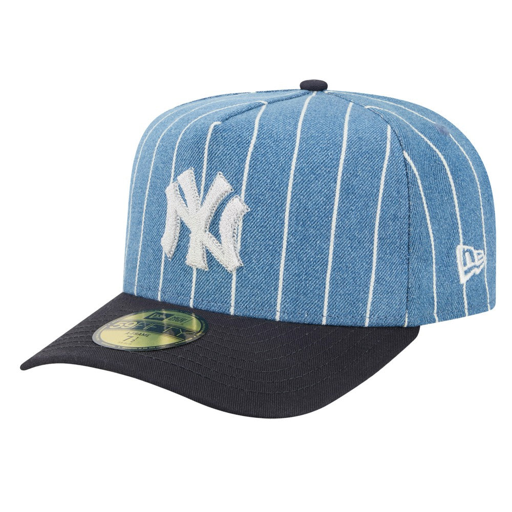 Blue/Navy New York Yankees New Era Parallel A-Frame 59FIFTY Fitted Hat