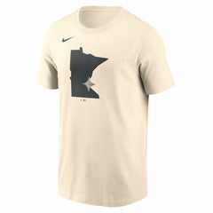 Cream Minnesota Twins Nike Camo Logo T-Shirt