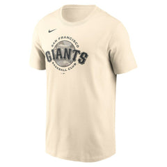 Cream San Francisco Giants Nike Camo Logo T-Shirt