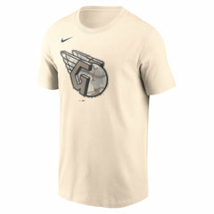 Cream Cleveland Guardians Nike Camo Logo T-Shirt