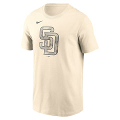 Cream San Diego Padres Nike Camo Logo T-Shirt