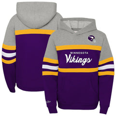 Youth Throwback Head Coach Pullover Hoodie - Minnesota Vikings Hoodies