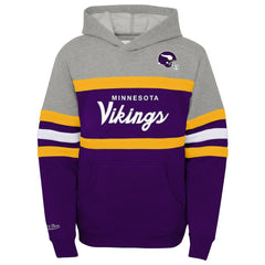 Youth Throwback Head Coach Pullover Hoodie - Minnesota Vikings Hoodies