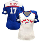 Josh Allen Women's Plus Size Bling V-Neck T-Shirt - Buffalo Bills T-shirts