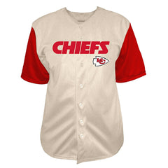 Patrick Mahomes Big & Tall Baseball Button-Up Shirt - Kansas City Chiefs