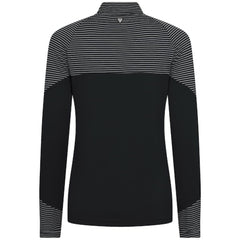 Black Baltimore Orioles Levelwear Women's Classic Stripes Insignia 2.0 Raglan Quarter-Zip Top