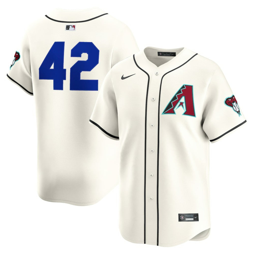 Cream Arizona Diamondbacks Nike Home 2025 Jackie Robinson Day Limited Jersey – Cream