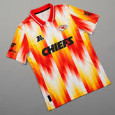 NFL Football x Football Collared Fan Top - Kansas City Chiefs Tops