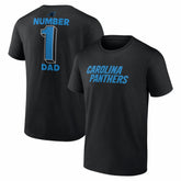 #1 Dad Jersey T-Shirt - Carolina Panthers T-shirts