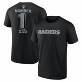 #1 Dad Jersey T-Shirt - Las Vegas Raiders T-shirts