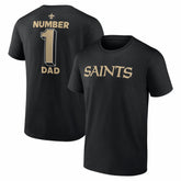 #1 Dad Jersey T-Shirt - New Orleans Saints T-shirts