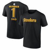 #1 Dad Jersey T-Shirt - Pittsburgh Steelers T-shirts