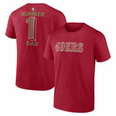 #1 Dad Jersey T-Shirt - San Francisco 49ers T-shirts