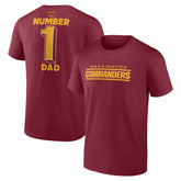 #1 Dad Jersey T-Shirt - Washington Commanders T-shirts