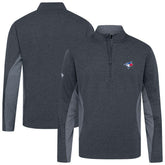 Gray Toronto Blue Jays Levelwear Waffle Insignia 2.0 Quarter-Zip Pullover Top