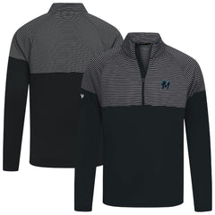 Black Miami Marlins Levelwear Classic Stripes Insignia 2.0 Pullover