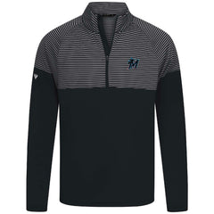 Black Miami Marlins Levelwear Classic Stripes Insignia 2.0 Pullover