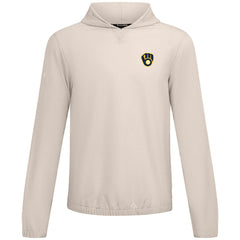 Khaki Milwaukee Brewers Levelwear Action Insignia 2.0 Pullover Hoodie