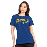 G-III 4Her by Carl Banks Women's Super-Slim Lightweight Winning Crew T-Shirt - Los Angeles Rams T-shirts