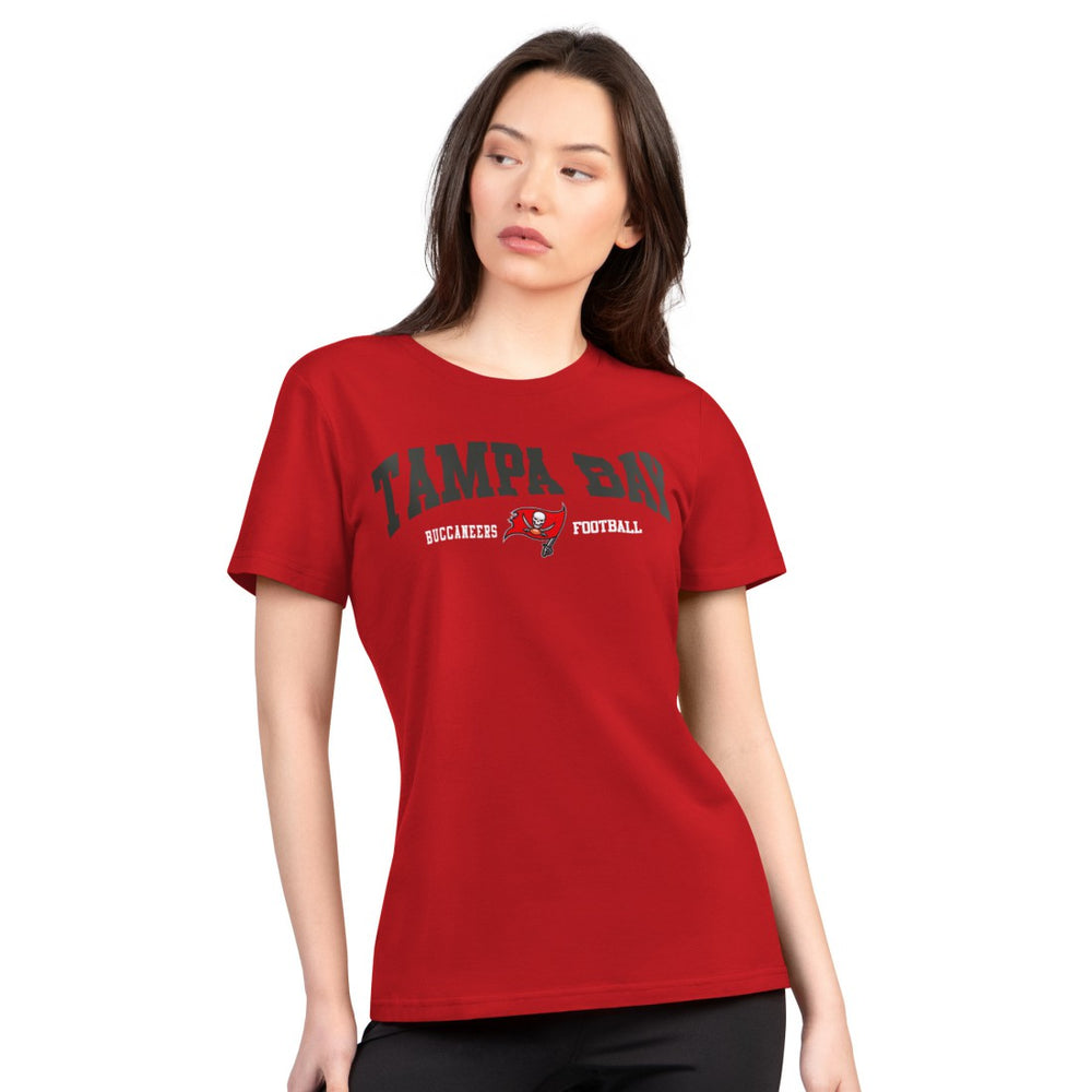 G-III 4Her by Carl Banks Women's Super-Slim Lightweight Winning Crew T-Shirt - Tampa Bay Buccaneers T-shirts
