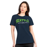G-III 4Her by Carl Banks Women's Super-Slim Lightweight Winning Crew T-Shirt - Seattle Seahawks T-shirts