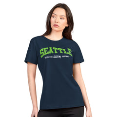 G-III 4Her by Carl Banks Women's Super-Slim Lightweight Winning Crew T-Shirt - Seattle Seahawks T-shirts