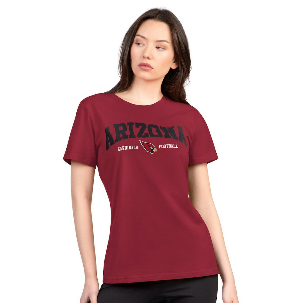 G-III 4Her by Carl Banks Women's Super-Slim Lightweight Winning Crew T-Shirt - Arizona Cardinals T-shirts