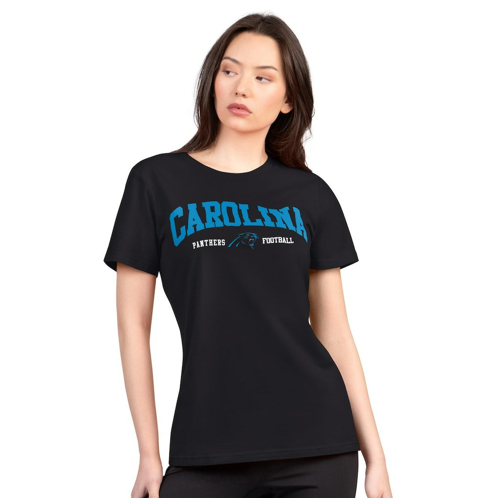 G-III 4Her by Carl Banks Women's Super-Slim Lightweight Winning Crew T-Shirt - Carolina Panthers T-shirts