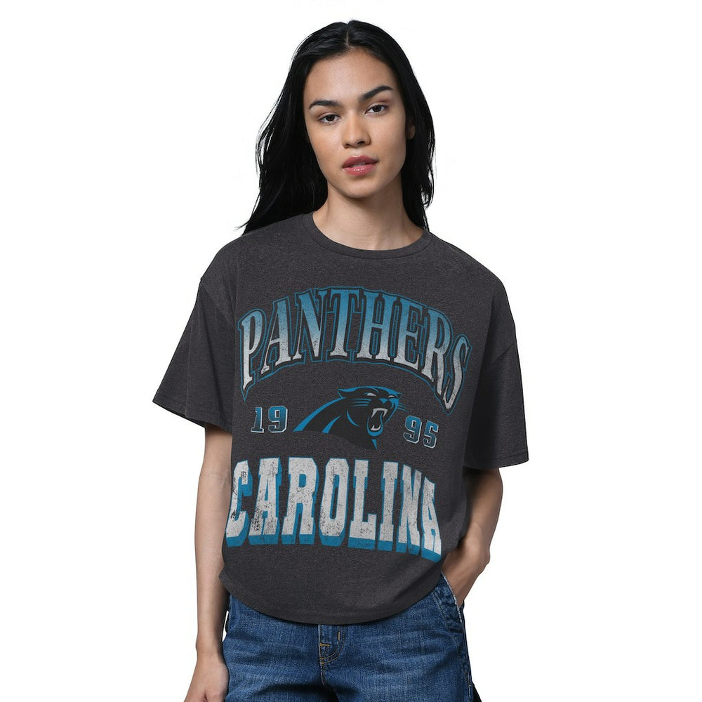 Starter Women's Oversized Hall of Fame T-Shirt - Carolina Panthers T-shirts