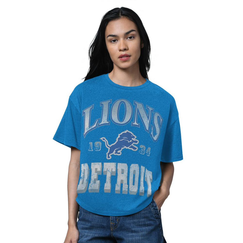 Starter Women's Oversized Hall of Fame T-Shirt - Detroit Lions T-shirts