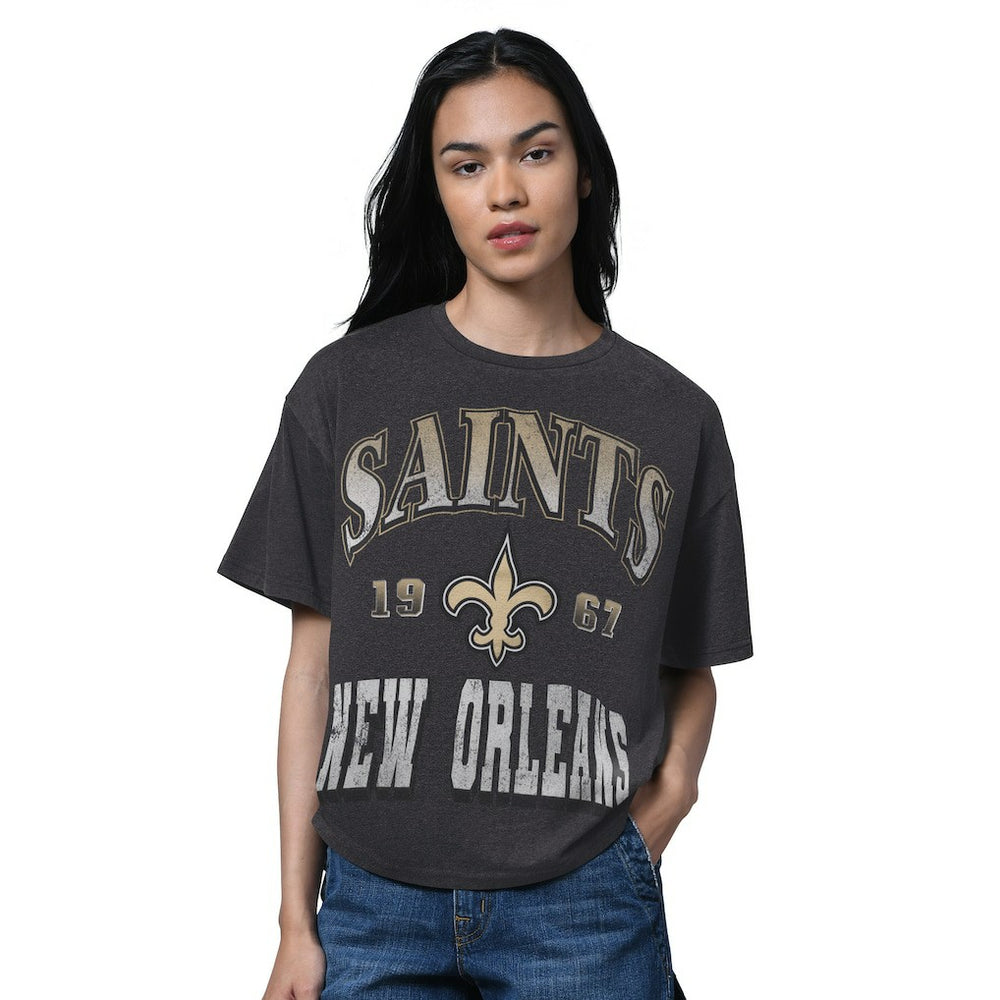 Starter Women's Oversized Hall of Fame T-Shirt - New Orleans Saints T-shirts