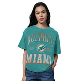 Starter Women's Oversized Hall of Fame T-Shirt - Miami Dolphins T-shirts