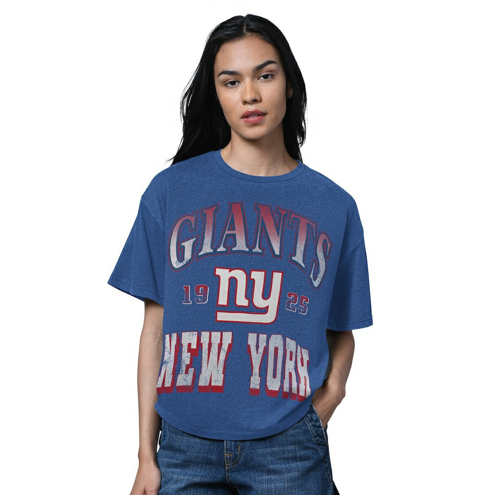 Starter Women's Oversized Hall of Fame T-Shirt - New York Giants T-shirts