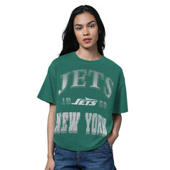 Starter Women's Oversized Hall of Fame T-Shirt - New York Jets T-shirts